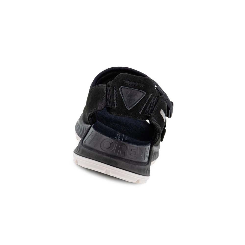 Women's Ecco Exowrap 2 Strap Buckle Sandals Black / Black | Canada 171BEX